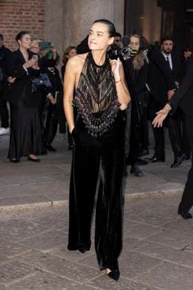 MFW Giorgio Armani arrivals MP Kasia Smutniak arrives to Pinacoteca of Brera to attending the Giorgio Armani fashion show is held during Milan s Fashion Week Womenswear Spring Summer 2026, on September 28, 2025 in Milan (Italy). Photo by Marco Piovanotto Abacapress.com  Copyright: xPiovanottoxMarco ABACAx