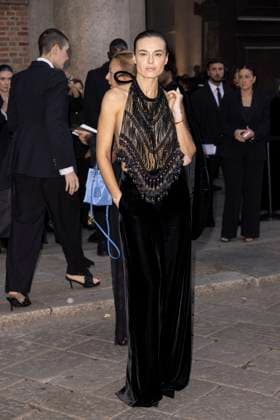 MFW Giorgio Armani arrivals MP Kasia Smutniak arrives to Pinacoteca of Brera to attending the Giorgio Armani fashion show is held during Milan s Fashion Week Womenswear Spring Summer 2026, on September 28, 2025 in Milan (Italy). Photo by Marco Piovanotto Abacapress.com  Copyright: xPiovanottoxMarco ABACAx