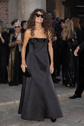 MFW Giorgio Armani arrivals MP Afef Jnifen arrive to Pinacoteca of Brera to attending the Giorgio Armani fashion show is held during Milan s Fashion Week Womenswear Spring Summer 2026, on September 28, 2025 in Milan (Italy). Photo by Marco Piovanotto Abacapress.com  Copyright: xPiovanottoxMarco ABACAx