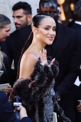 Milan, Milan Women s Fashion Week Spring Summer 2026 - Women s Fashion, Spring Summer 2026 - Giorgio Armani Fashion Show - Guest Arrivals. Pictured: Nathalie Emmanuel  Copyright: xAlessandroxBremecx xipa-agency.netx xx IPA_Agency_IPA65894594