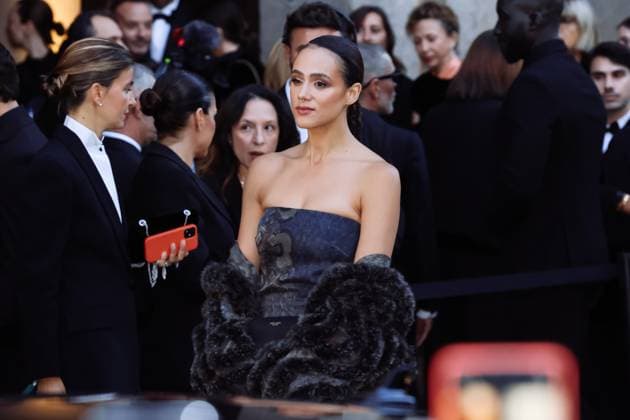 Milan, Milan Women s Fashion Week Spring Summer 2026 - Women s Fashion, Spring Summer 2026 - Giorgio Armani Fashion Show - Guest Arrivals. Pictured: Nathalie Emmanuel  Copyright: xAlessandroxBremecx xipa-agency.netx xx IPA_Agency_IPA65894598