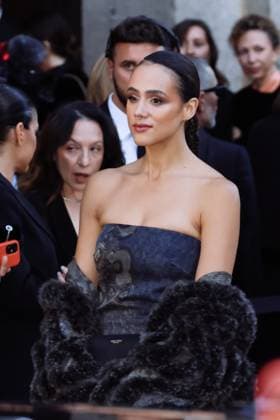 Milan, Milan Women s Fashion Week Spring Summer 2026 - Women s Fashion, Spring Summer 2026 - Giorgio Armani Fashion Show - Guest Arrivals. Pictured: Nathalie Emmanuel  Copyright: xAlessandroxBremecx xipa-agency.netx xx IPA_Agency_IPA65894601