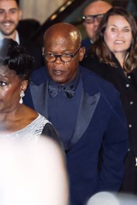 Milan, Italy: Milan, Milan Women s Fashion Week Spring Summer 2026 - Women s Fashion, Spring Summer 2026 - Giorgio Armani Fashion Show - Guest Arrivals. Pictured: Samuel L. Jackson Milan Italy  - ZUMAp169 20250928_zea_p169_882 Copyright: xAlessandroxBremecx