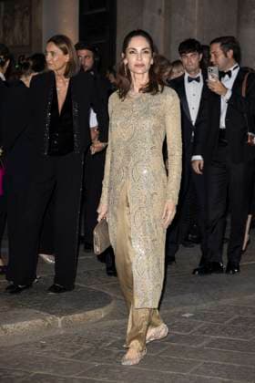 MFW Giorgio Armani arrivals MP Eugenia Silva arrives to Pinacoteca of Brera to attending the Giorgio Armani fashion show is held during Milan s Fashion Week Womenswear Spring Summer 2026, on September 28, 2025 in Milan (Italy). Photo by Marco Piovanotto Abacapress.com  Copyright: xPiovanottoxMarco ABACAx