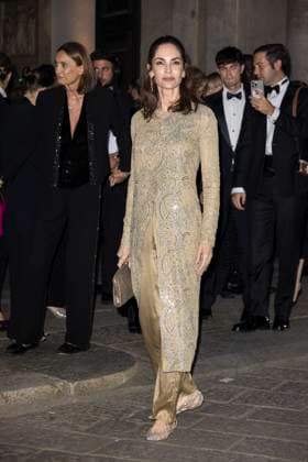 MFW Giorgio Armani arrivals MP Eugenia Silva arrives to Pinacoteca of Brera to attending the Giorgio Armani fashion show is held during Milan s Fashion Week Womenswear Spring Summer 2026, on September 28, 2025 in Milan (Italy). Photo by Marco Piovanotto Abacapress.com  Copyright: xPiovanottoxMarco ABACAx