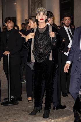 MFW Giorgio Armani arrivals MP Antonia Dell Atte arrives to Pinacoteca of Brera to attending the Giorgio Armani fashion show is held during Milan s Fashion Week Womenswear Spring Summer 2026, on September 28, 2025 in Milan (Italy). Photo by Marco Piovanotto Abacapress.com  Copyright: xPiovanottoxMarco ABACAx