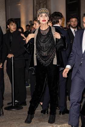 MFW Giorgio Armani arrivals MP Antonia Dell Atte arrives to Pinacoteca of Brera to attending the Giorgio Armani fashion show is held during Milan s Fashion Week Womenswear Spring Summer 2026, on September 28, 2025 in Milan (Italy). Photo by Marco Piovanotto Abacapress.com  Copyright: xPiovanottoxMarco ABACAx