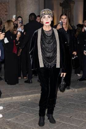 MFW Giorgio Armani arrivals MP Antonia Dell Atte arrives to Pinacoteca of Brera to attending the Giorgio Armani fashion show is held during Milan s Fashion Week Womenswear Spring Summer 2026, on September 28, 2025 in Milan (Italy). Photo by Marco Piovanotto Abacapress.com  Copyright: xPiovanottoxMarco ABACAx
