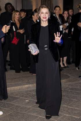 MFW Giorgio Armani arrivals MP Margherita Buy arrives to Pinacoteca of Brera to attending the Giorgio Armani fashion show is held during Milan s Fashion Week Womenswear Spring Summer 2026, on September 28, 2025 in Milan (Italy). Photo by Marco Piovanotto Abacapress.com  Copyright: xPiovanottoxMarco ABACAx