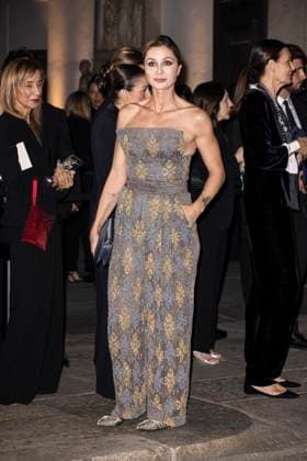 MFW Giorgio Armani arrivals MP Anna Ferzetti arrives to Pinacoteca of Brera to attending the Giorgio Armani fashion show is held during Milan s Fashion Week Womenswear Spring Summer 2026, on September 28, 2025 in Milan (Italy). Photo by Marco Piovanotto Abacapress.com  Copyright: xPiovanottoxMarco ABACAx