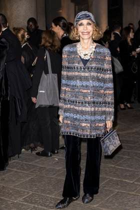 MFW Giorgio Armani arrivals MP Marisa Berenson arrives to Pinacoteca of Brera to attending the Giorgio Armani fashion show is held during Milan s Fashion Week Womenswear Spring Summer 2026, on September 28, 2025 in Milan (Italy). Photo by Marco Piovanotto Abacapress.com Milan Italy  Copyright: xPiovanottoxMarco ABACAx