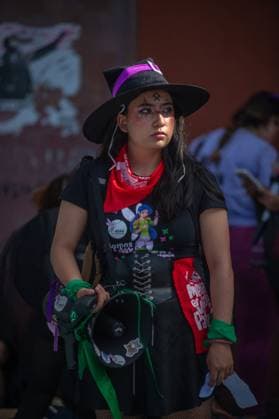Global Day of Action for Abortion Demonstration Women taking part during a demonstration in the main streets of the Queretaro for the Global Day of Action for Legal, Safe, and Accessible Abortion. on September 28, 2025 in Quertetaro, Mexico. (Photo by Jose Carrera Eyepix Group) Copyright: xJosexCarrera xEyepixxGroupx JFC_28092025_170934