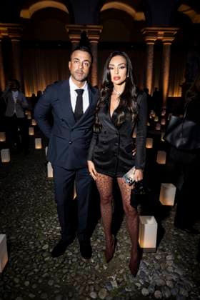 Milan Fashion Week - Women S S 2026 Giorgio Armani Fashion Show Front Row Pinacoteca di Brera - Milan, Italy guests Milan Fashion Week - Women S S 2026 Giorgio Armani Fashion Show Front Row Pinacoteca di Brera - Milan, Italy 28th September 2025  Copyright: xALFONSOxCATALANO SGPITALIAx