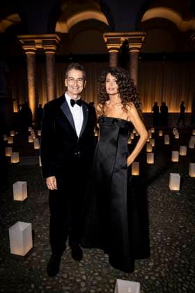 Milan Fashion Week - Women S S 2026 Giorgio Armani Fashion Show Front Row Pinacoteca di Brera - Milan, Italy Federico Marchetti;Afef Jnifen Milan Fashion Week - Women S S 2026 Giorgio Armani Fashion Show Front Row Pinacoteca di Brera - Milan, Italy 28th September 2025  Copyright: xALFONSOxCATALANO SGPITALIAx