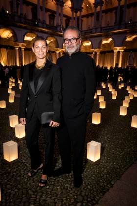 Milan Fashion Week - Women S S 2026 Giorgio Armani Fashion Show Front Row Pinacoteca di Brera - Milan, Italy Federica Fontana;Remo Ruffini Milan Fashion Week - Women S S 2026 Giorgio Armani Fashion Show Front Row Pinacoteca di Brera - Milan, Italy 28th September 2025  Copyright: xALFONSOxCATALANO SGPITALIAx