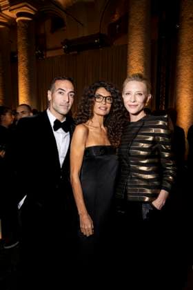 Milan Fashion Week - Women S S 2026 Giorgio Armani Fashion Show Front Row Pinacoteca di Brera - Milan, Italy Mohammed Al Turki;Afef Jnifen;Cate Blanchett Milan Fashion Week - Women S S 2026 Giorgio Armani Fashion Show Front Row Pinacoteca di Brera - Milan, Italy 28th September 2025  Copyright: xALFONSOxCATALANO SGPITALIAx