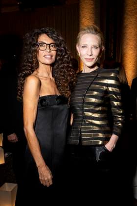 Milan Fashion Week - Women S S 2026 Giorgio Armani Fashion Show Front Row Pinacoteca di Brera - Milan, Italy Afef Jnifen;Cate Blanchett Milan Fashion Week - Women S S 2026 Giorgio Armani Fashion Show Front Row Pinacoteca di Brera - Milan, Italy 28th September 2025  Copyright: xALFONSOxCATALANO SGPITALIAx