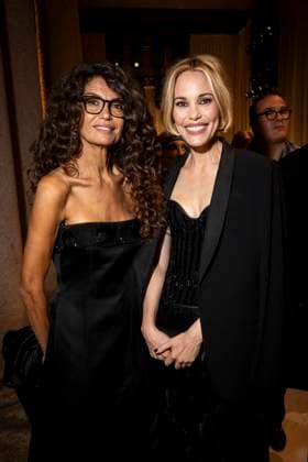 Milan Fashion Week - Women S S 2026 Giorgio Armani Fashion Show Front Row Pinacoteca di Brera - Milan, Italy Afef Jnifen;Leslie Bibb Milan Fashion Week - Women S S 2026 Giorgio Armani Fashion Show Front Row Pinacoteca di Brera - Milan, Italy 28th September 2025  Copyright: xALFONSOxCATALANO SGPITALIAx