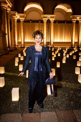 Milan Fashion Week - Women S S 2026 Giorgio Armani Fashion Show Front Row Pinacoteca di Brera - Milan, Italy guest Milan Fashion Week - Women S S 2026 Giorgio Armani Fashion Show Front Row Pinacoteca di Brera - Milan, Italy 28th September 2025  Copyright: xALFONSOxCATALANO SGPITALIAx