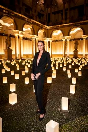 Milan Fashion Week - Women S S 2026 Giorgio Armani Fashion Show Front Row Pinacoteca di Brera - Milan, Italy Cecilia Marchesi Milan Fashion Week - Women S S 2026 Giorgio Armani Fashion Show Front Row Pinacoteca di Brera - Milan, Italy 28th September 2025  Copyright: xALFONSOxCATALANO SGPITALIAx