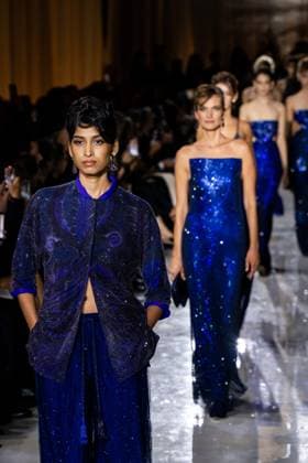 Milan Fashion Week - Women S S 2026 Giorgio Armani Fashion Show Runway Pinacoteca di Brera - Milan, Italy Milan Fashion Week - Women S S 2026 Giorgio Armani Fashion Show Runway Pinacoteca di Brera - Milan, Italy 28th September 2025  Copyright: xALFONSOxCATALANO SGPITALIAx