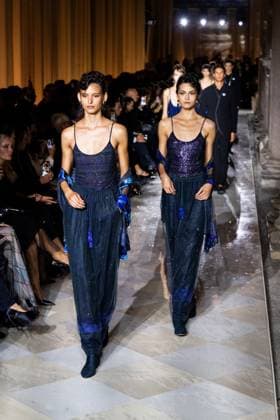 Milan Fashion Week - Women S S 2026 Giorgio Armani Fashion Show Runway Pinacoteca di Brera - Milan, Italy Milan Fashion Week - Women S S 2026 Giorgio Armani Fashion Show Runway Pinacoteca di Brera - Milan, Italy 28th September 2025  Copyright: xALFONSOxCATALANO SGPITALIAx