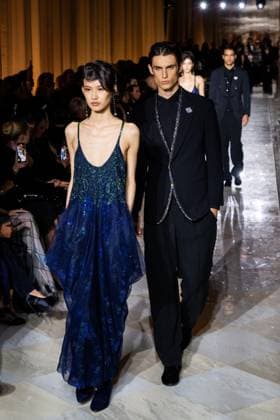 Milan Fashion Week - Women S S 2026 Giorgio Armani Fashion Show Runway Pinacoteca di Brera - Milan, Italy Milan Fashion Week - Women S S 2026 Giorgio Armani Fashion Show Runway Pinacoteca di Brera - Milan, Italy 28th September 2025  Copyright: xALFONSOxCATALANO SGPITALIAx