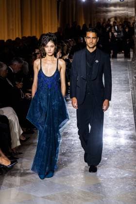 Milan Fashion Week - Women S S 2026 Giorgio Armani Fashion Show Runway Pinacoteca di Brera - Milan, Italy Milan Fashion Week - Women S S 2026 Giorgio Armani Fashion Show Runway Pinacoteca di Brera - Milan, Italy 28th September 2025  Copyright: xALFONSOxCATALANO SGPITALIAx
