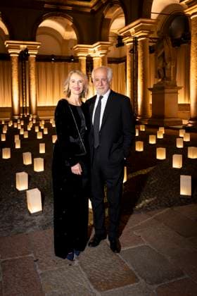 Milan Fashion Week - Women S S 2026 Giorgio Armani Fashion Show Front Row Pinacoteca di Brera - Milan, Italy Manuela Lamanna;Toni Servillo Milan Fashion Week - Women S S 2026 Giorgio Armani Fashion Show Front Row Pinacoteca di Brera - Milan, Italy 28th September 2025  Copyright: xALFONSOxCATALANO SGPITALIAx