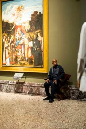 Milan Fashion Week - Women S S 2026 Giorgio Armani Fashion Show Front Row Pinacoteca di Brera - Milan, Italy Samuel L Jackson Milan Fashion Week - Women S S 2026 Giorgio Armani Fashion Show Front Row Pinacoteca di Brera - Milan, Italy 28th September 2025  Copyright: xALFONSOxCATALANO SGPITALIAx
