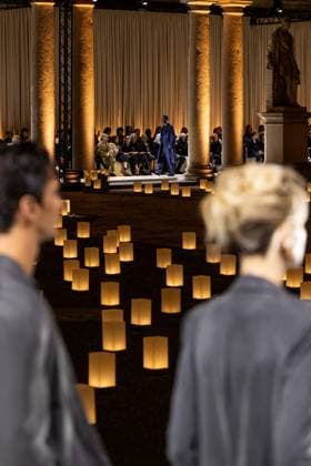 Milan Fashion Week - Women S S 2026 Giorgio Armani Fashion Show Vibes Pinacoteca di Brera - Milan, Italy Milan Fashion Week - Women S S 2026 Giorgio Armani Fashion Show Vibes Pinacoteca di Brera - Milan, Italy 28th September 2025  Copyright: xALFONSOxCATALANO SGPITALIAx