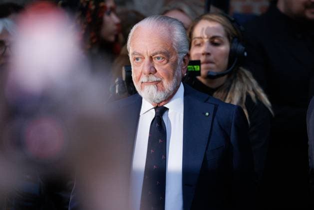 News - Giorgio Armani - Celebrities Arrivals - Milan Fashion Week - Womenswear Spring Summer 2026 Aurelio De Laurentiis arrives at the Giorgio Armani fashion show during the Milan Fashion Week Womenswear Spring Summer 2026 on September 28, 2025 in Milan, Italy. Photo: Cinzia Camela. Milan Pinacoteca di Brera Italy Copyright: xCinziaxCamelax xLiveMediax LPN_2055050