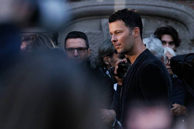 News - Giorgio Armani - Celebrities Arrivals - Milan Fashion Week - Womenswear Spring Summer 2026 Matteo Giunta arrives at the Giorgio Armani fashion show during the Milan Fashion Week Womenswear Spring Summer 2026 on September 28, 2025 in Milan, Italy. Photo: Cinzia Camela. Milan Pinacoteca di Brera Italy Copyright: xCinziaxCamelax xLiveMediax LPN_2055069