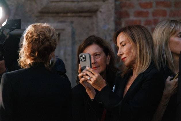 News - Giorgio Armani - Celebrities Arrivals - Milan Fashion Week - Womenswear Spring Summer 2026 Silvia Grilli is seen at the Giorgio Armani fashion show during the Milan Fashion Week Womenswear Spring Summer 2026 on September 28, 2025 in Milan, Italy. Photo: Cinzia Camela. Milan Pinacoteca di Brera Italy Copyright: xCinziaxCamelax xLiveMediax LPN_2055114