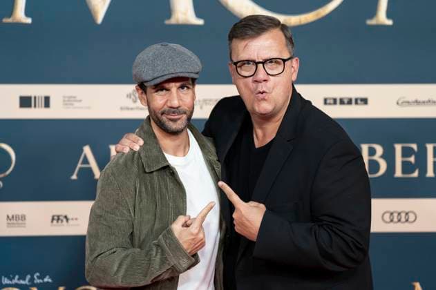 Daniele Rizzo and Torsten Koch at the premiere of the movie Momo at Mathäser Filmpalast Munich, 28 09 2025 Foto:xN.xKolinzx xFuturexImagex momo_5787
