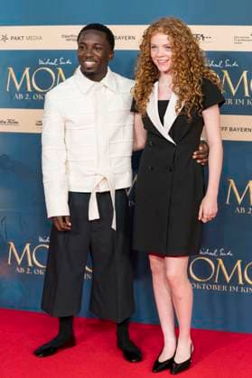 Araloyin Oshunremi and Alexa Goodall at the premiere of the movie Momo at Mathäser Filmpalast Munich, 28 09 2025 Foto:xN.xKolinzx xFuturexImagex momo_5858