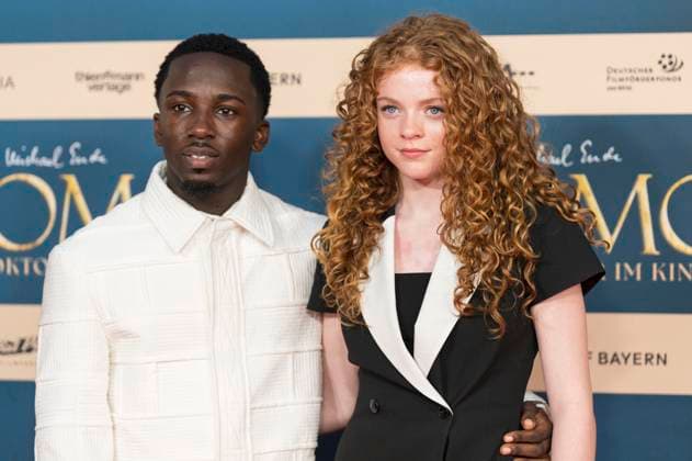 Araloyin Oshunremi and Alexa Goodall at the premiere of the movie Momo at Mathäser Filmpalast Munich, 28 09 2025 Foto:xN.xKolinzx xFuturexImagex momo_5860