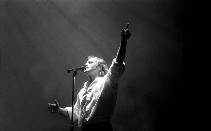 Milan: MILAN - **SPECIAL FEE** GENESIS CONCERT AT THE SAN SIRO STADIUM, PHIL COLLINS Milan  - ZUMAp169 19870519_zea_p169_004 Copyright: xAgenziaxFotogrammax