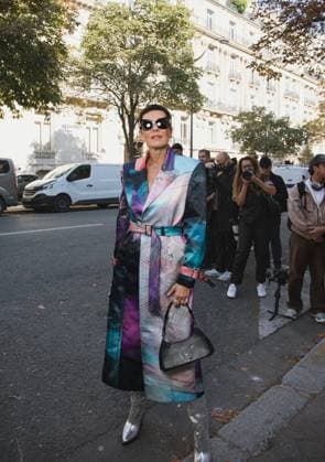 Cristina Cordula à larrivée au défilé Weinsanto Collection Femme Prêt à Porter Printemps Eté 2026 lors de la Fashion Week de Paris PFW , à Paris, France, le 29 septembre 2025 Sam Delpech Bestimage Celebrities arrive at the Weinsanto Womens Ready to Wear Spring Summer 2026 collection show during Paris Fashion Week PFW in Paris, France, on September 29, 2025 Sam Delpech Bestimage Paris France  Copyright: xSamxDelpechx xBestimagexSamxDelpechx xBestimagex