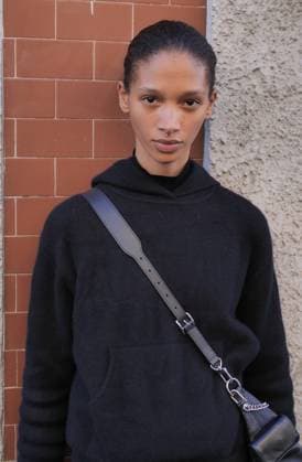 Some models who walked the catwalks at Milan Fashion Week give themselves to photographers backstage.  Copyright: xLucaxPontix xipa-agency.netx xLucaPonti IpaAgencyx IPA_Agency_IPA65916737