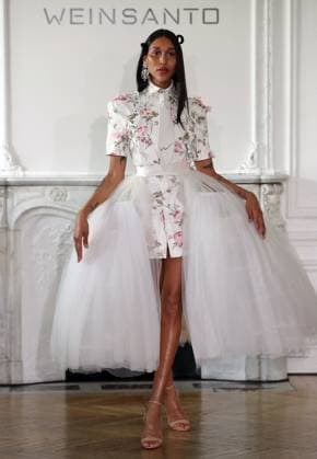 PFW - Weinsanto Runway A model walks the runway during the Weinsanto Womenswear Spring Summer 2026 show as part of Paris Fashion Week on September 29, 2025 in Paris, France. Photo by Alain-Gil Gonzalez ABACAPRESS.COM Paris France  Copyright: xGonzalezxAlain-Gil ABACAx