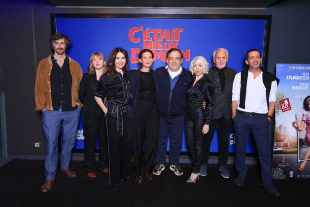 C Etait Mieux Demain Premiere - Paris Romain Cottard, Mathilde Le Borgne, Elsa Zylberstein, Director Vinciane Millereau, Didier Bourdon, Celine Fuhrer and Didier Flamand attend the photocall of the film premiere of C’Etait Mieux Demain held at the UGC Cine Cite Bercy in Paris, France on September 29, 2025. Photo by David Boyer ABACAPRESS.COM Paris France  Copyright: xBoyerxDavid ABACAx