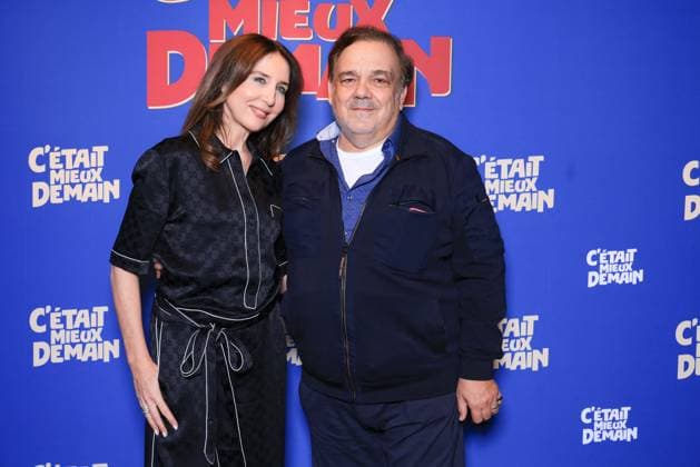 C Etait Mieux Demain Premiere - Paris Elsa Zylberstein and Didier Bourdon attend the photocall of the film premiere of C’Etait Mieux Demain held at the UGC Cine Cite Bercy in Paris, France on September 29, 2025. Photo by David Boyer ABACAPRESS.COM Paris France  Copyright: xBoyerxDavid ABACAx