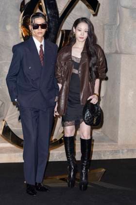 Annie et Tarzzan - Photocall of the Saint Laurent Fashion Show, Spring Summer 2026 Collection as part of Paris Fashion Week, France, September 29, 2025 Olivier Borde Bestimage Photocall of the Saint Laurent Fashion Show, Spring Summer 2026 Collection as part of Paris Fashion Week, France, September, 2025 Paris France  Copyright: xOLIVIERxBORDEx xBESTIMAGExOLIVIERxBORDEx xBESTIMAGEx