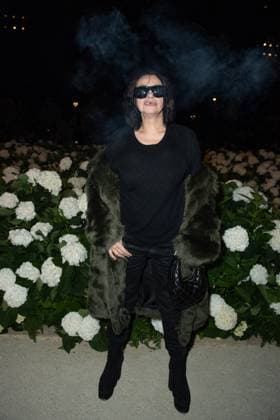 PFW Saint Laurent Front Row Beatrice Dalle attending the Saint Laurent Womenswear Spring Summer 2026 show as part of Paris Fashion Week in Paris, France on September 29, 2025. Photo by Aurore Marechal ABACAPRESS.COM Paris France  Copyright: xMarechalxAurore ABACAx