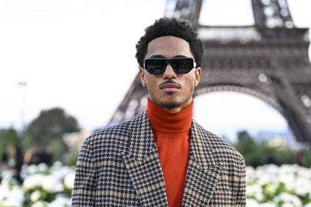 PFW Saint Laurent Front Row Keith Powers attending the Saint Laurent Womenswear Spring Summer 2026 show as part of Paris Fashion Week in Paris, France on September 29, 2025. Photo by Aurore Marechal ABACAPRESS.COM Paris France  Copyright: xMarechalxAurore ABACAx