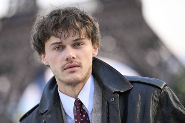 PFW Saint Laurent Front Row Christopher Briney attending the Saint Laurent Womenswear Spring Summer 2026 show as part of Paris Fashion Week in Paris, France on September 29, 2025. Photo by Aurore Marechal ABACAPRESS.COM Paris France  Copyright: xMarechalxAurore ABACAx