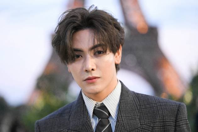 PFW Saint Laurent Front Row Joong attending the Saint Laurent Womenswear Spring Summer 2026 show as part of Paris Fashion Week in Paris, France on September 29, 2025. Photo by Aurore Marechal ABACAPRESS.COM Paris France  Copyright: xMarechalxAurore ABACAx