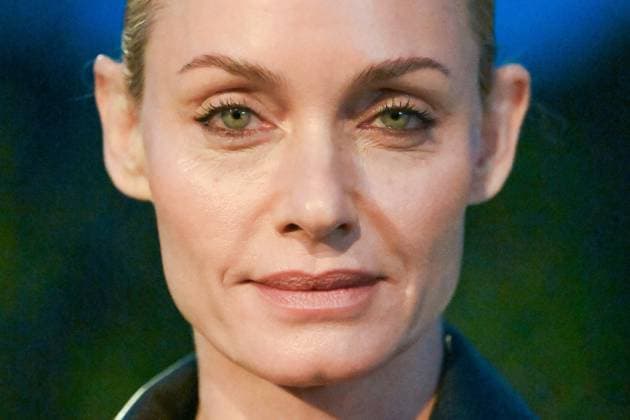PFW Saint Laurent Front Row Amber Valletta attending the Saint Laurent Womenswear Spring Summer 2026 show as part of Paris Fashion Week in Paris, France on September 29, 2025. Photo by Aurore Marechal ABACAPRESS.COM Paris France  Copyright: xMarechalxAurore ABACAx