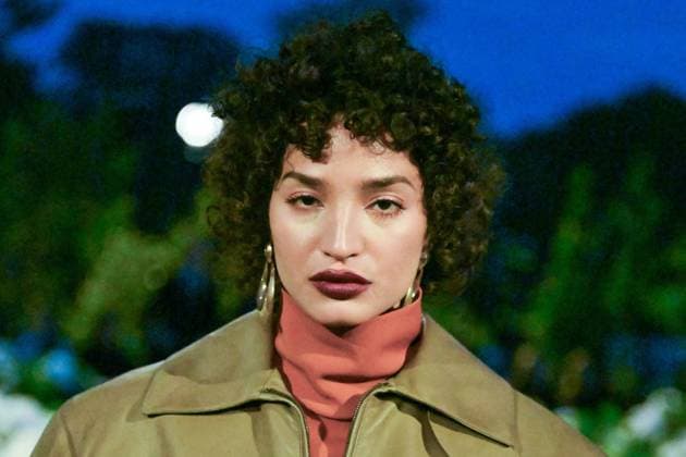 PFW Saint Laurent Front Row Indya Moore attending the Saint Laurent Womenswear Spring Summer 2026 show as part of Paris Fashion Week in Paris, France on September 29, 2025. Photo by Aurore Marechal ABACAPRESS.COM Paris France  Copyright: xMarechalxAurore ABACAx